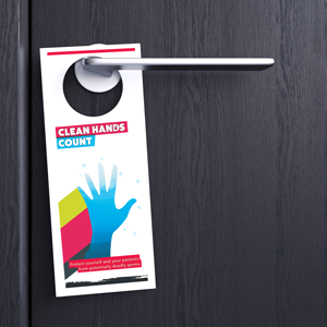 Clean Hands Door Hanger