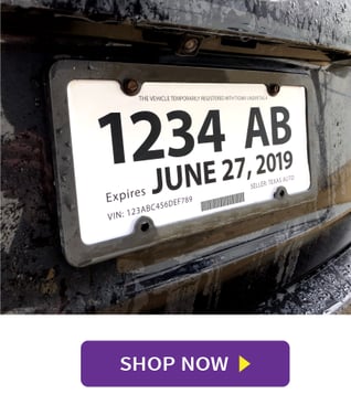 Temporary License Plates